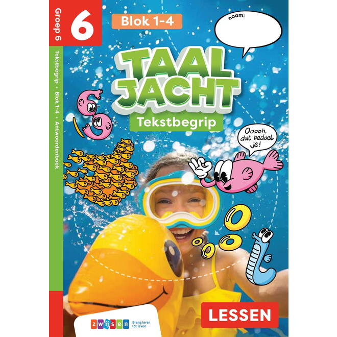 Taaljacht Tekstbegrip groep 6 antwoordenboek blok 1-4