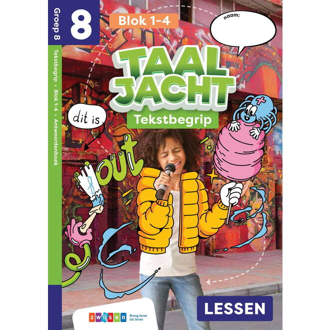 Taaljacht Tekstbegrip groep 8 antwoordenboek blok 1-4