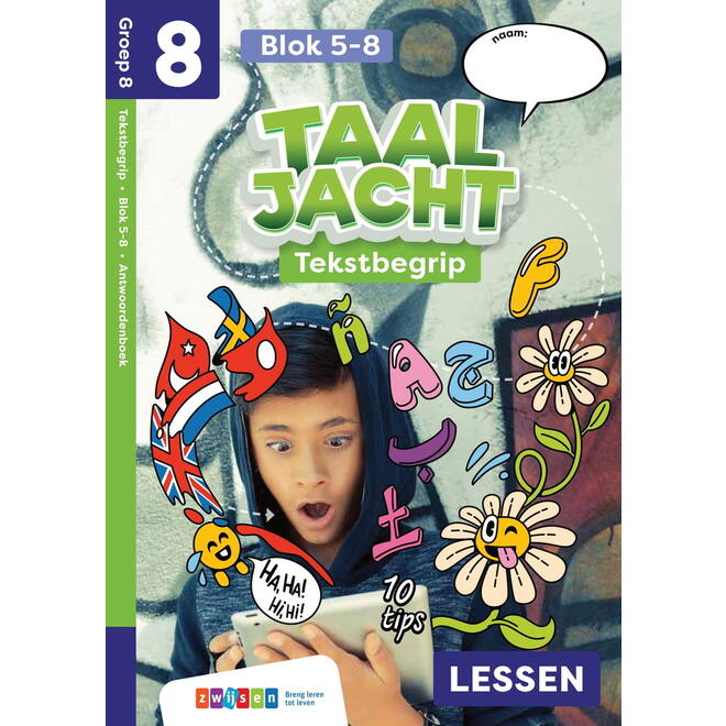 Taaljacht Tekstbegrip groep 8 antwoordenboek blok 5-8