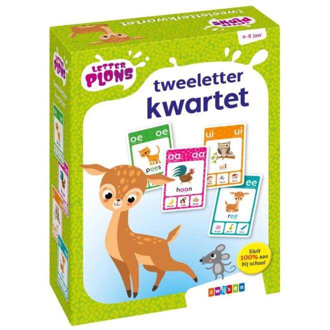 Letterplons tweeletterkwartet