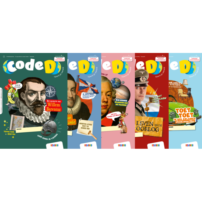 Code D groep 6 antwoordenboeken Mens en Maatschappij thema 1-5