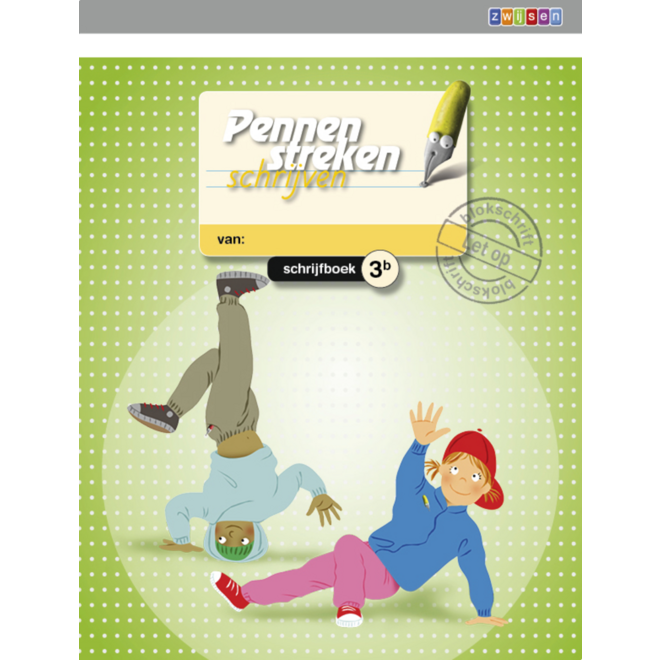 Pennenstreken 2 groep 3 - schrijfboek 3B blokschrift (5 stuks)