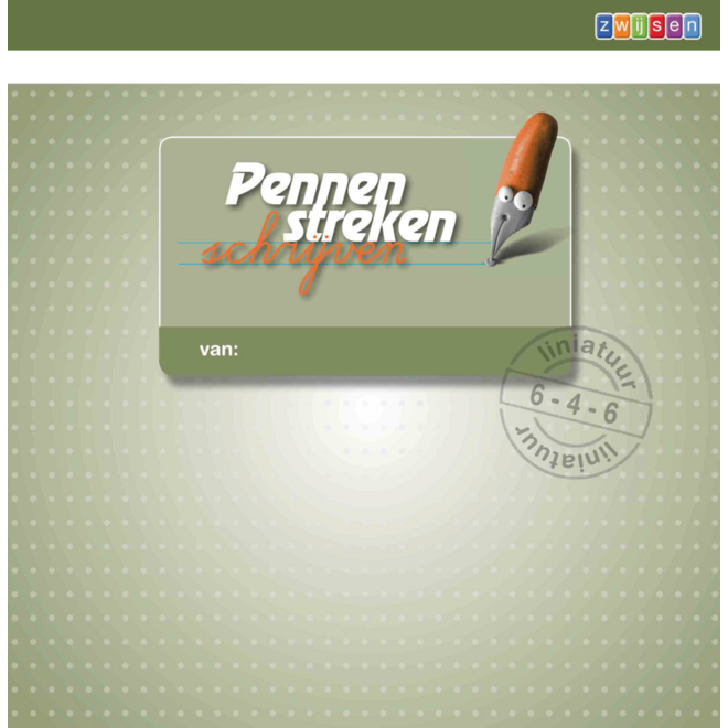 Pennenstreken 2 groep3/4 - lijntjesschrift 6-4-6 mm verbonden schrift