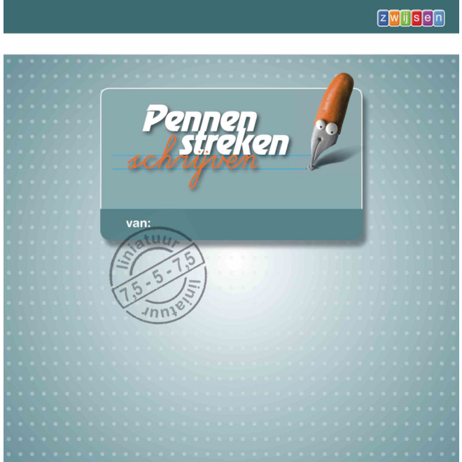 Pennenstreken 2 groep 3 - lijntjesschrift 7,5--5-7,5 mm verbonden schrift