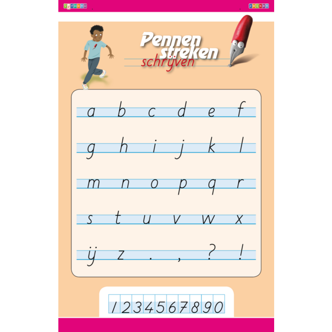 Pennenstreken 2 groep 3 - letterposter blokschrift