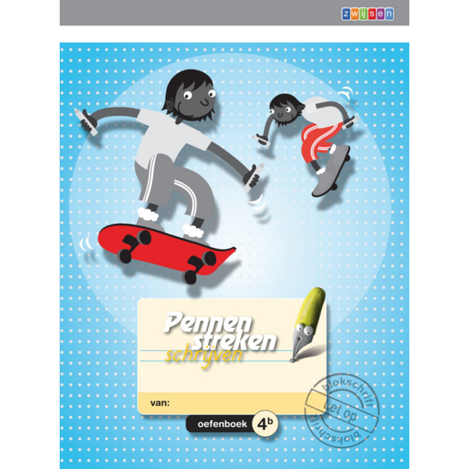 Pennenstreken 2 groep 4 - oefenboek 4B blokschrift (5 stuks)
