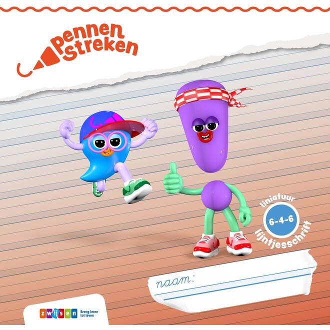 Pennenstreken 3 groep 4-5 lijntjesschrift verbonden schrift (6-4-6)