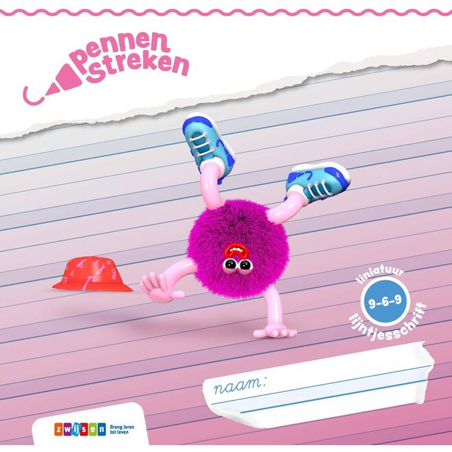 Pennenstreken 3 groep 3 lijntjesschrift verbonden schrift (9-6-9)