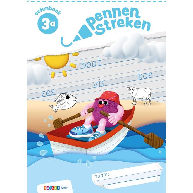 Pennenstreken 3 groep 3 oefenboek blokschrift 3A