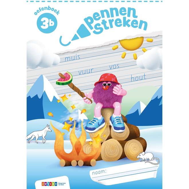 Pennenstreken 3 groep 3 oefenboek blokschrift 3B