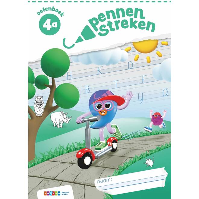 Pennenstreken 3 groep 4 oefenboek blokschrift 4A