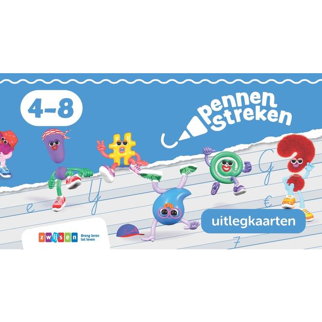 Pennenstreken 3 groep 4-8 uitlegkaarten verbonden schrift