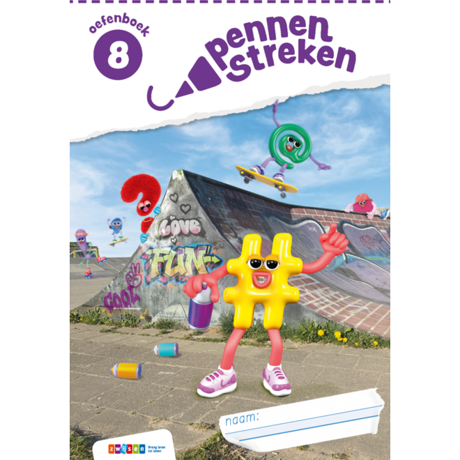 Pennenstreken 3 groep 8 oefenboek blokschrift (5 stuks)
