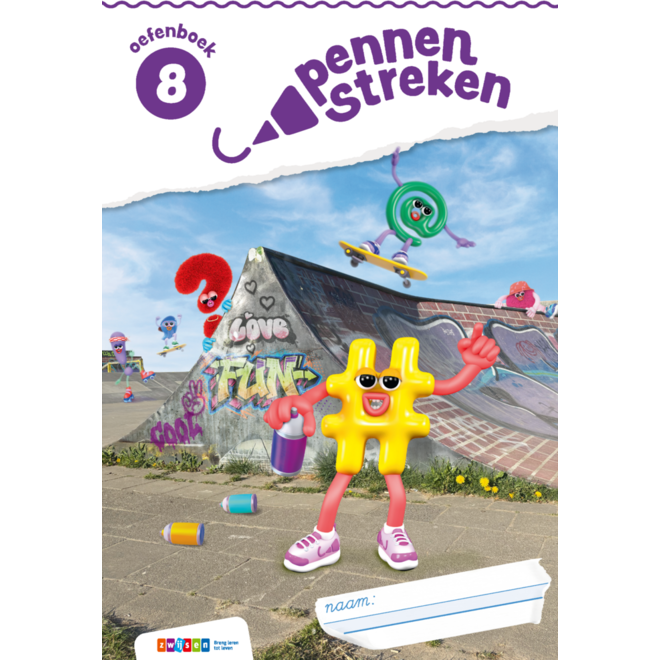 Pennenstreken 3 groep 8 oefenboek verbonden schrift (5 stuks)