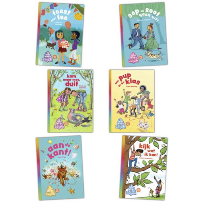 Pakket ik leer lezen met Zwijsen AVI M3 (6 titels)