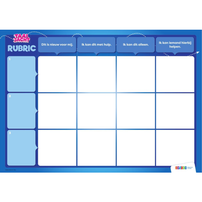 Taaljacht Taal magneetbord rubrics