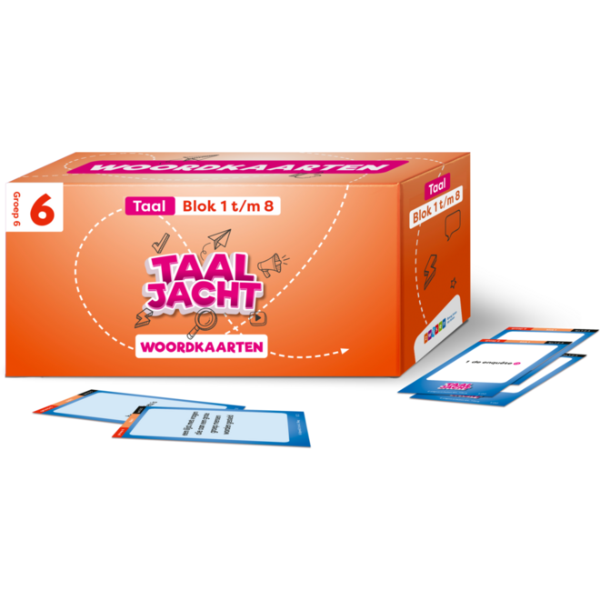 Taaljacht Taal groep 6 woordkaarten