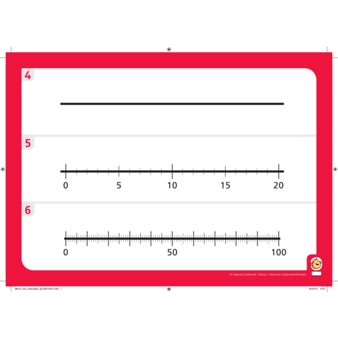 Semsom groep 3 wisbordjes A & B (2x 30 stuks)