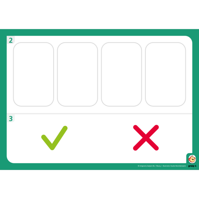 Semsom groep 4 wisbordjes A & B (2x 30 stuks)