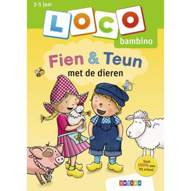 Loco bambino Fien & Teun met de dieren