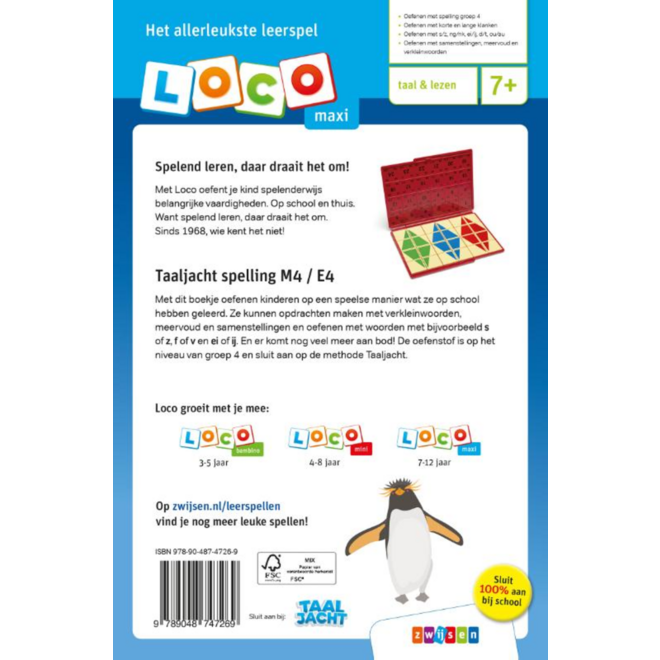 Loco Maxi: Taaljacht spelling M4 / E4