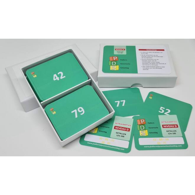 Dynamische schooldag Bewegend leren Box 1 Getalkaartjes