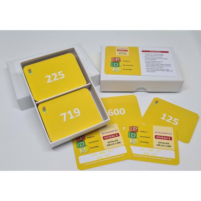Dynamische schooldag Bewegend leren Box 1 Getalkaartjes