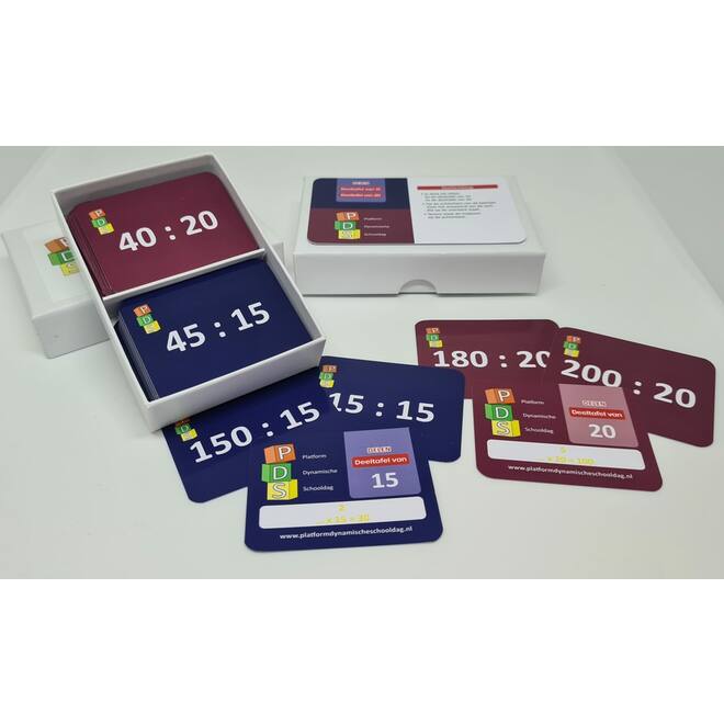 Dynamische schooldag Bewegend leren Box 4 Deelkaartjes