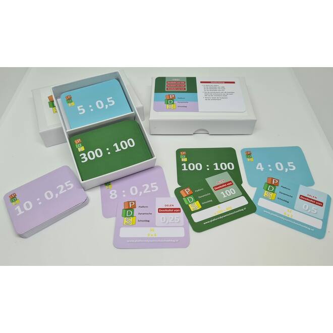 Dynamische schooldag Bewegend leren Box 4 Deelkaartjes