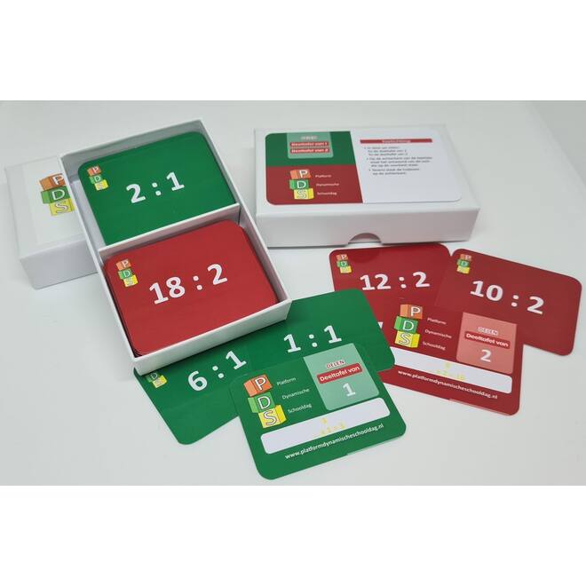 Dynamische schooldag Bewegend leren Box 4 Deelkaartjes