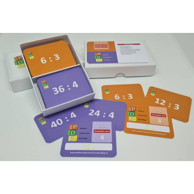 Dynamische schooldag Bewegend leren Box 4 Deelkaartjes