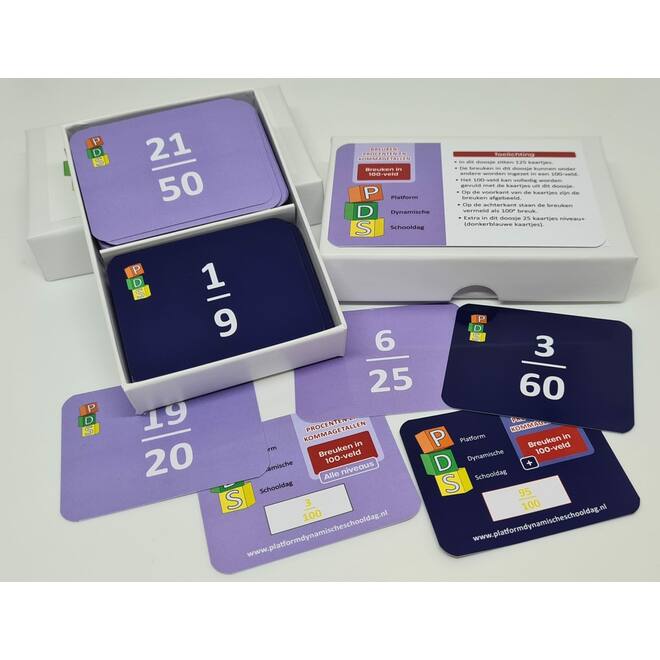 Dynamische schooldag Bewegend leren Box 5 Breuken. proc. en kommaget.