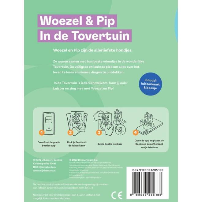 Besties luisterkaart - Woezel en Pip - Alles is fijn