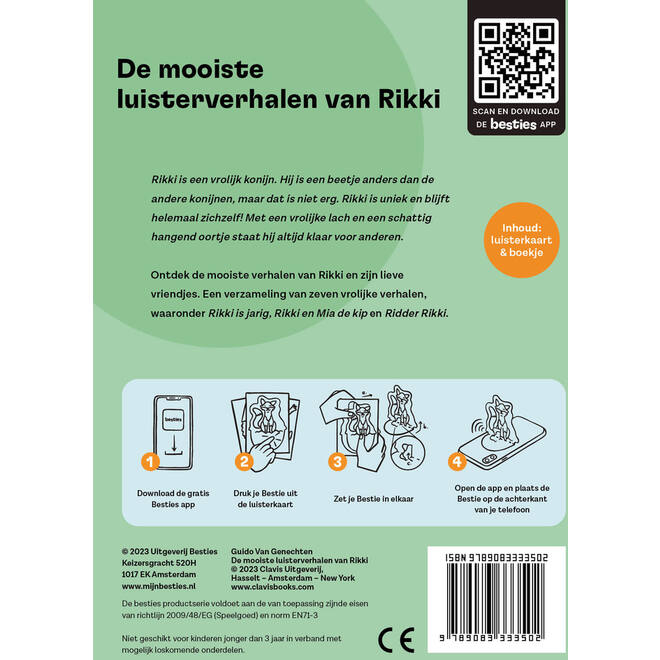 Besties luisterkaart - De mooiste luisterverhalen van Rikki