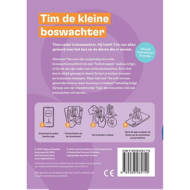 Besties luisterkaart - Tim de kleine boswachter