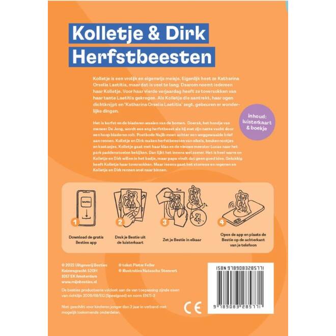 Besties luisterkaart - Kolletje & Dirk - Herfstbeesten