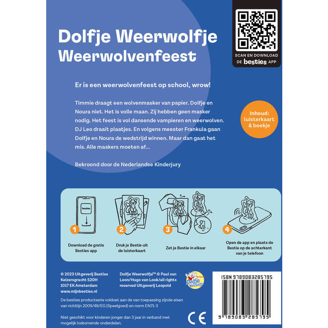 Besties luisterkaart - Dolfje Weerwolfje - Weerwolvenfeest
