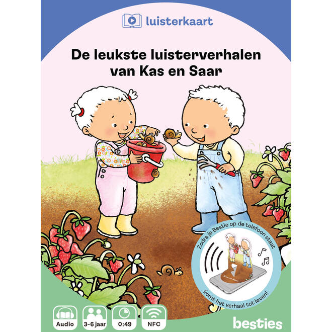Besties luisterkaart - De leukste luisterverhalen van Kas en Saar