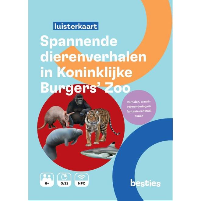Besties luisterkaart - Spannende dierenverhalen in Burgers'Zoo