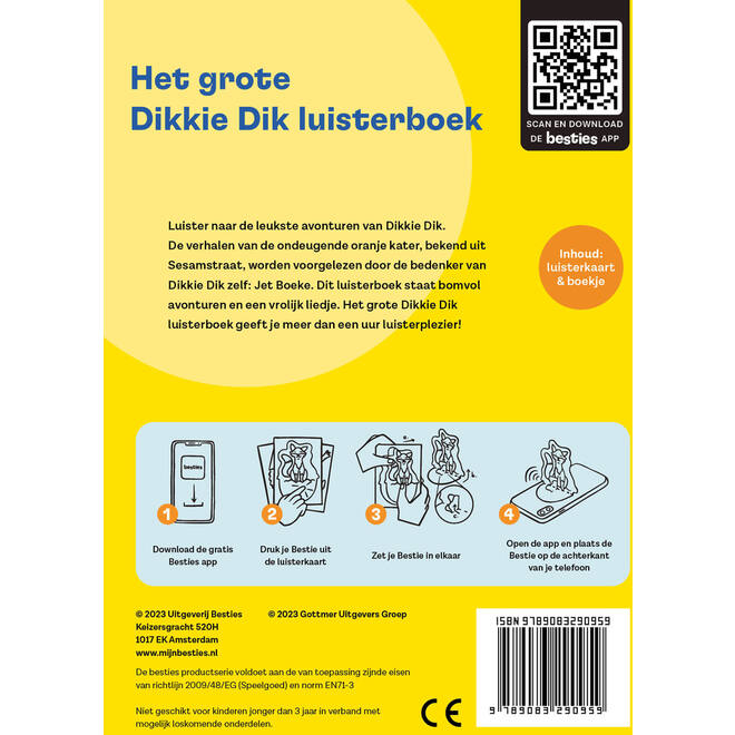 Besties luisterkaart - Het grote Dikkie Dik luisterboek