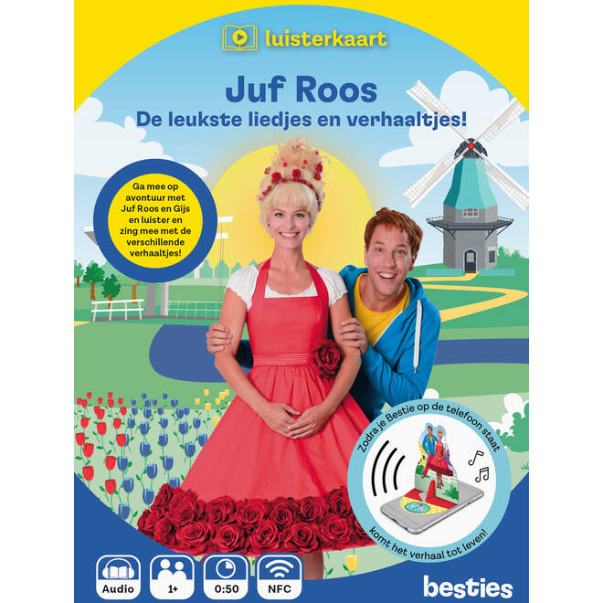 Besties luisterkaart - Juf Roos - De leukste liedjes en verhaaltjes