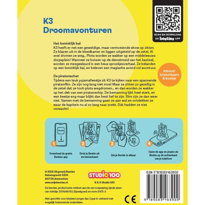 Besties luisterkaart - K3 - Van koninklijk bal tot piratenschat