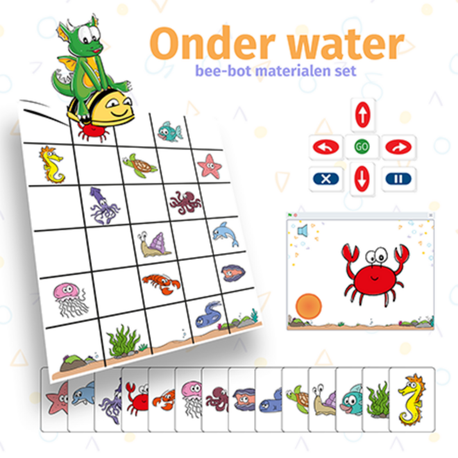 Delta.school (Delta de Draak) Bee-Bot materialenset onder water
