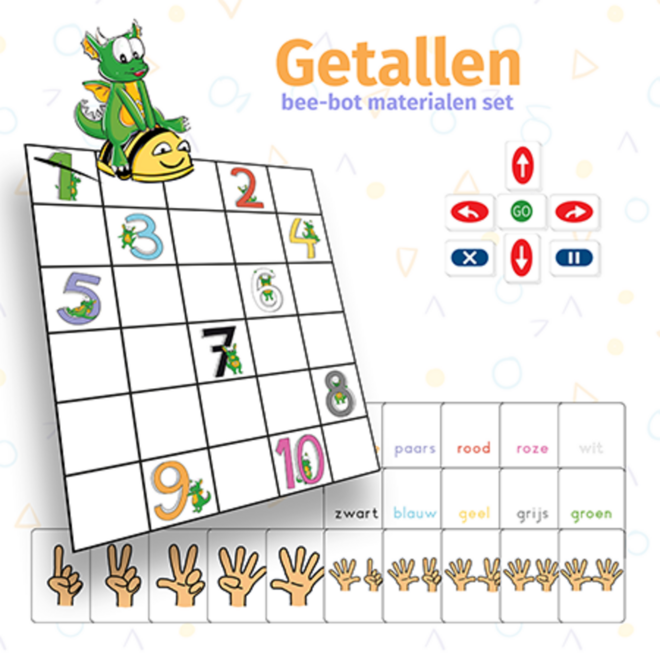 Delta.school (Delta de Draak) Bee-Bot materialenset getallen