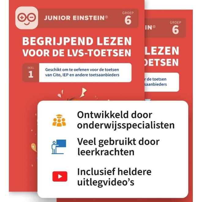 Begrijpend lezen voor de LVS-toetsen groep 6 deel 1 en 2