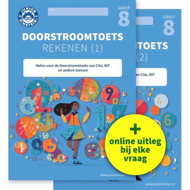 Doorstroomtoets Rekenen groep 8 deel 1 en 2