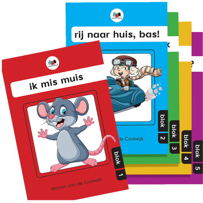 LetterKlankStad pakket leesboek 1 t/m 5