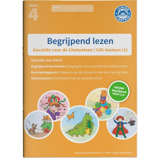 Begrijpend lezen oefenboek - Deel 1 - Groep 4 - M4/E4 - 3.0