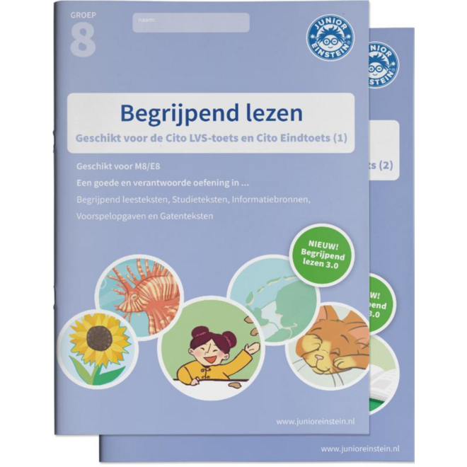Begrijpend lezen oefenboek - Deel 1 en 2 - groep 8 - M8/E8 - Cito 3.0