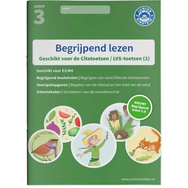 Begrijpend lezen oefenboek - Deel 2 - groep 3 - E3/M4 - Cito 3.0